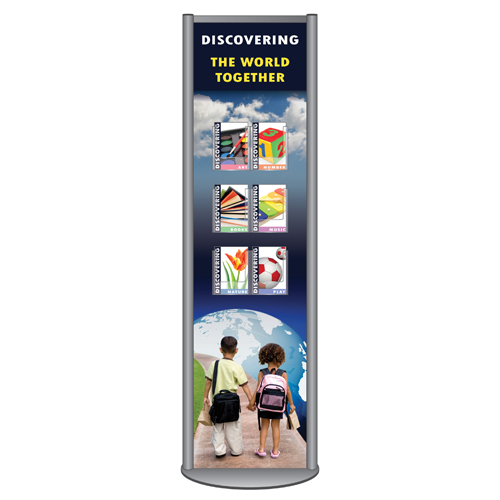 Freestanding sign with 6x A5P leaflet dispensers